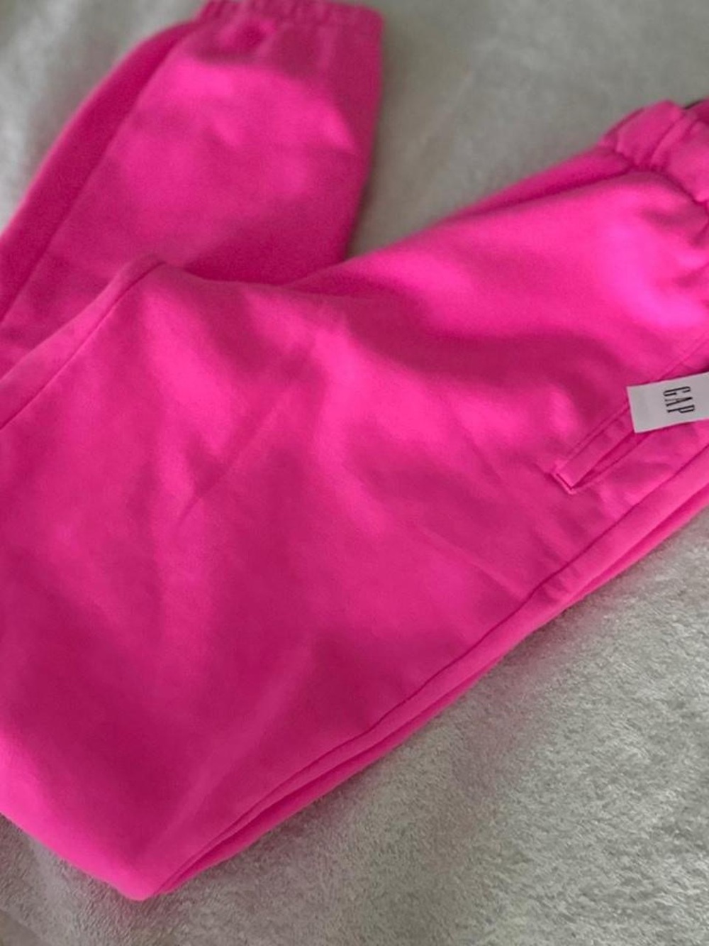 GAP Stand Out Pink Neon Blogger Favorite Jogger Pants XS NWT